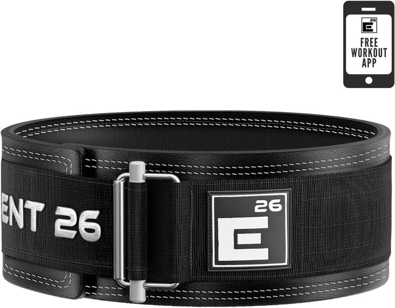 Element 26 Hybrid Leather Weight Lifting Belt for Men & Women - Self locking Adjustable Leather Belt for Powerlifting, Olympic lifting & Functional Fitness - Weight Belt, Squat Belt, Back Support - Image 1